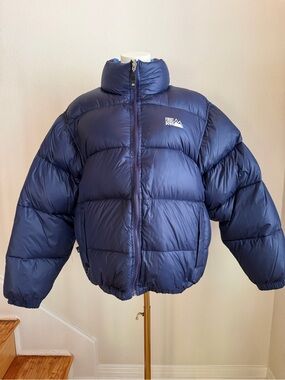 First Down Mens Navy Down Puffer Jacket